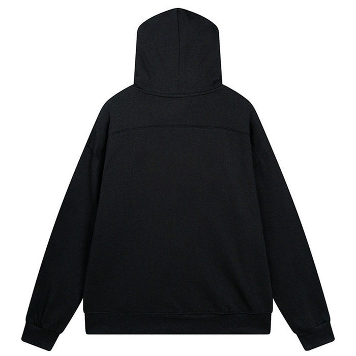 RHUDE Flocked micro-letter hoodies