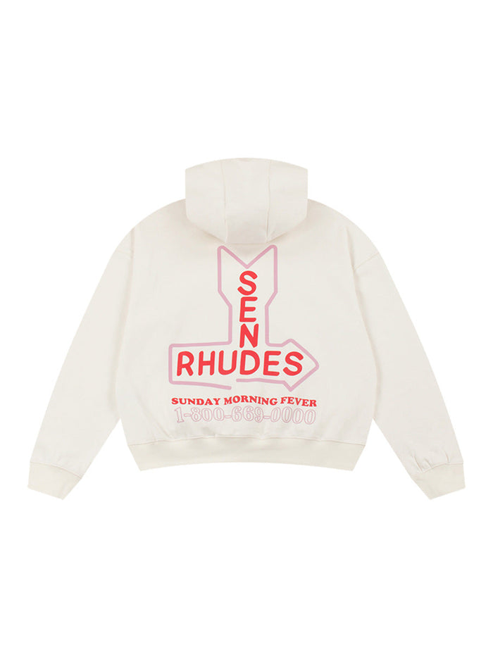RHUDE Logo-Print Cotton-Jersey Hoodie