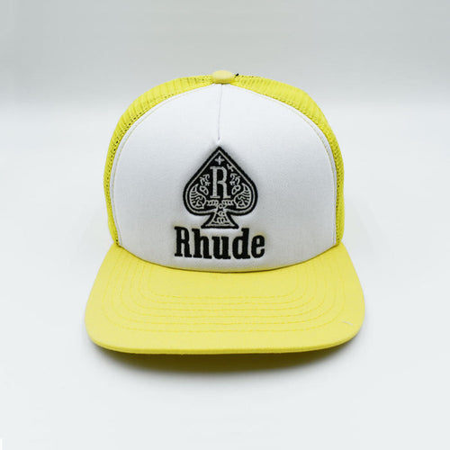 RHUDE TRUCKER CAP Yellow