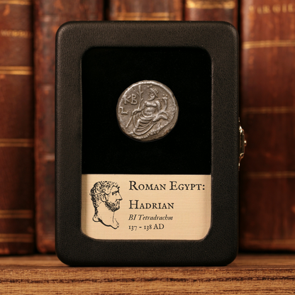 Roman Egypt, Emperor Hadrian, BI Tetradrachm, Nilus (God of the Nile River) - 137 to 138 CE - Roman Provinces