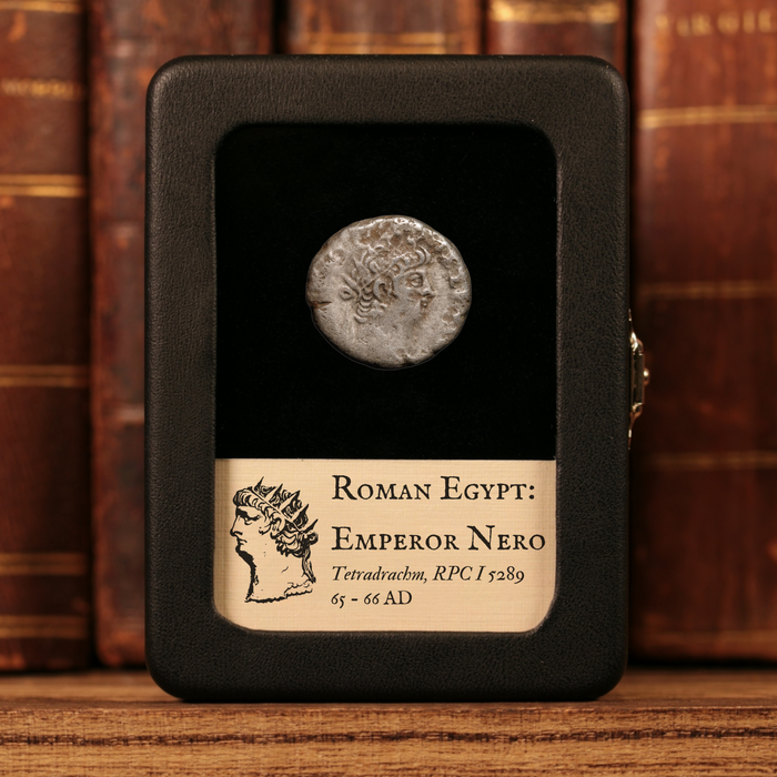 Roman Egypt, Emperor Nero, AR Tetradrachm, Alexandria Reverse - 65 to 66 CE - Roman Provinces