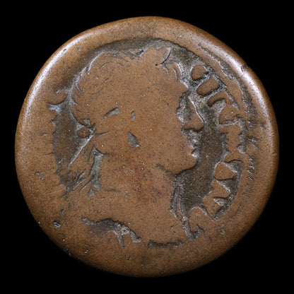 Roman Egypt, Emperor Trajan, AE Drachm, Emperor on Elephant Chariot - 111 to 112 CE - Roman Egypt