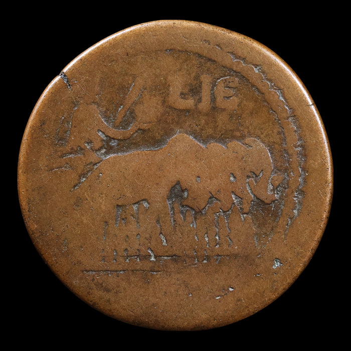 Roman Egypt, Emperor Trajan, AE Drachm, Emperor on Elephant Chariot - 111 to 112 CE - Roman Egypt