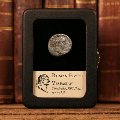 Roman Egypt, Emperor Vespasian, AR Tetradrachm, Eirene (Goddess of Peace) - 69 to 70 CE - Roman Provinces