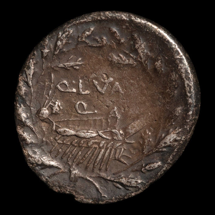 Roman Republic, Q. Lutatius Cerco (Issuer), AR Denarius, Roma & Ship - 109 to 108 BCE - Roman Republic
