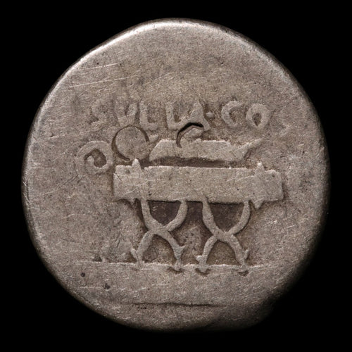Roman Republic, Q. Pompeius Rufus, AR Denarius (Julius Caesar as Proconsul) - 54 BCE - Roman Republic