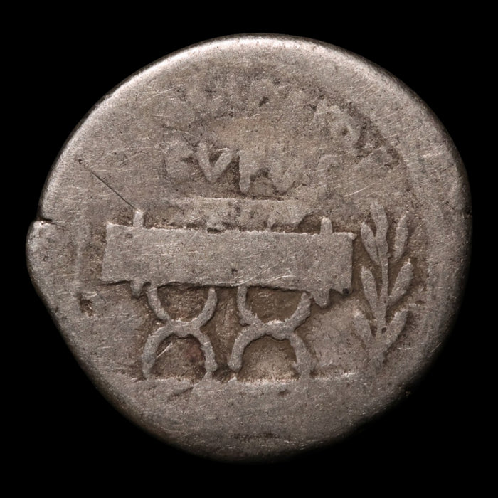 Roman Republic, Q. Pompeius Rufus, AR Denarius (Julius Caesar as Proconsul) - 54 BCE - Roman Republic