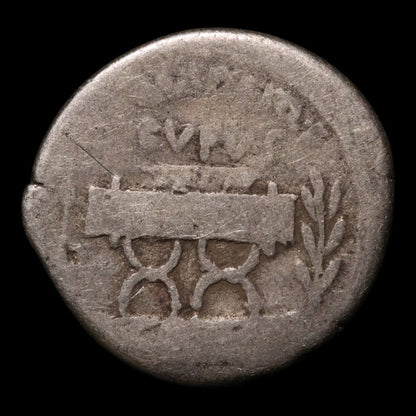 Roman Republic, Q. Pompeius Rufus, AR Denarius (Julius Caesar as Proconsul) - 54 BCE - Roman Republic
