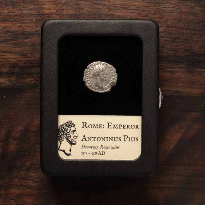 Rome, Antoninus Pius, Denarius, Emperor on Reverse - 157 to 158 CE - Roman Empire