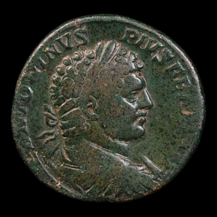 Rome, Emperor Caracalla, AE Sestertius, Libertas (Goddess of Liberty) - 213 CE - Roman Empire