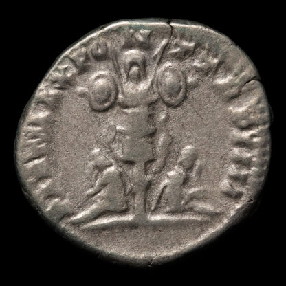 Rome, Emperor Caracalla, AR Denarius, Two Captives Reverse - 201 CE - Roman Empire