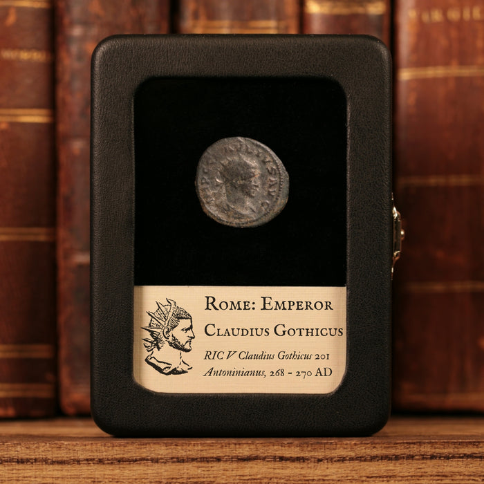 Rome, Emperor Claudius II Gothicus, AR Antoninianus, Serapis (Sun God) - 268 to 270 CE - Roman Empire