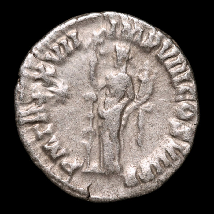 Rome, Emperor Commodus, AR Denarius, Fides (Goddess of Trust) - 192 CE - Roman Empire
