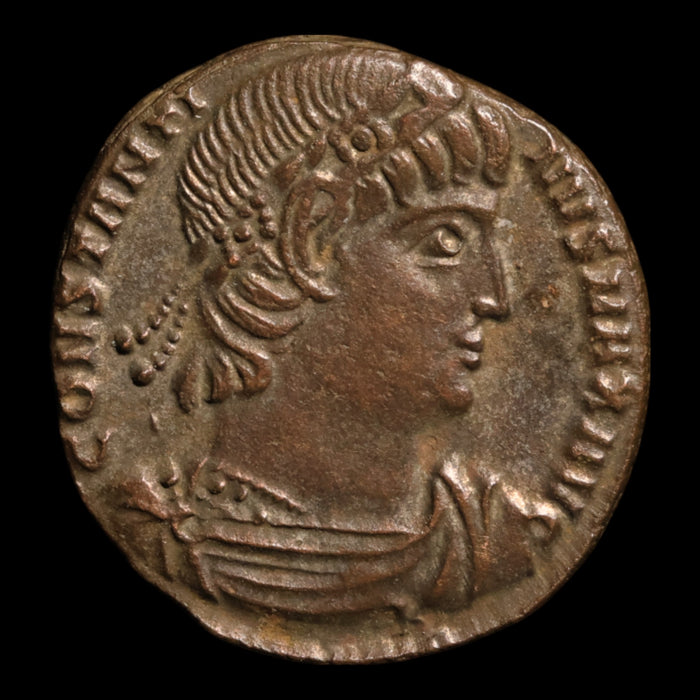 Rome, Emperor Constantine I, AE3, Two Soldiers - 336 to 337 CE - Roman Empire