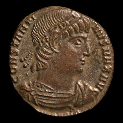 Rome, Emperor Constantine I, AE3, Two Soldiers - 336 to 337 CE - Roman Empire