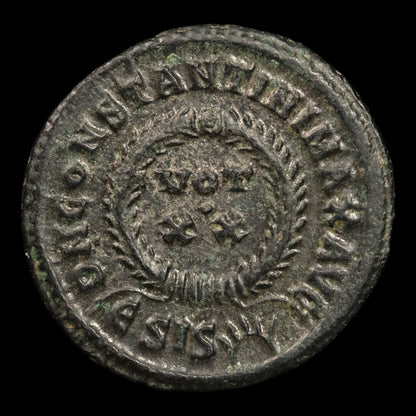 Rome, Emperor Constantine I, AE3, VOT/XX Within Wreath - 321 to 324 CE - Roman Empire