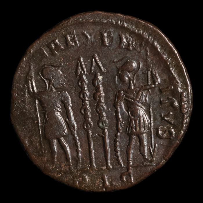 Rome, Emperor Constantine II, AE Nummus, Two Soldiers Reverse - 330 to 331 CE - Roman Empire