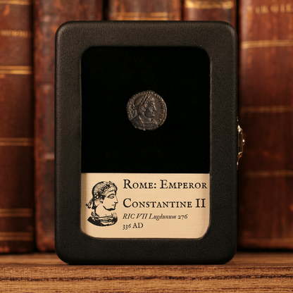 Rome, Emperor Constantine II, AE Nummus, Two Soldiers Reverse - 336 CE - Roman Empire