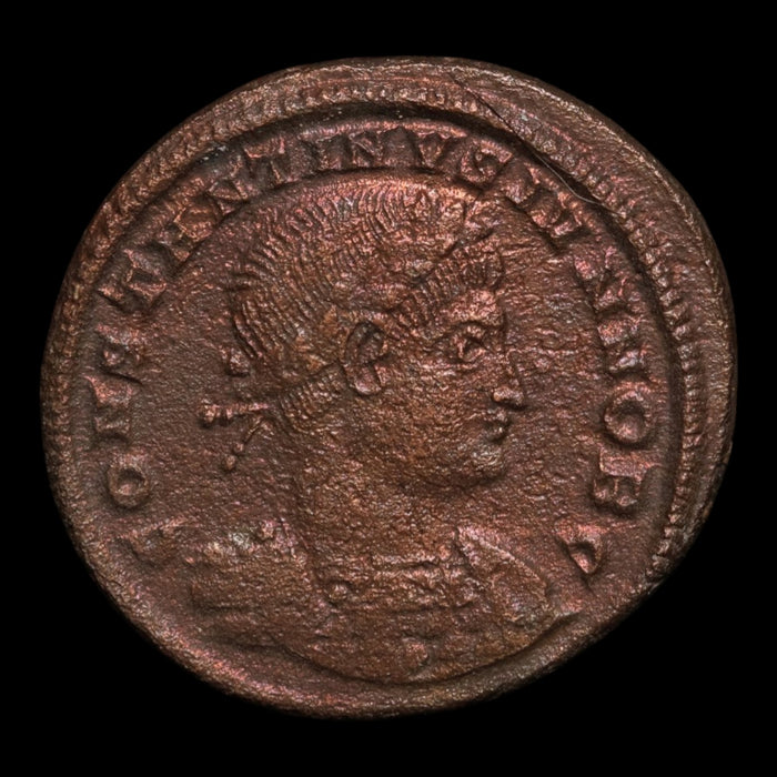 Rome, Emperor Constantine II, AE Unit, Two Soldiers Reverse - 332 to 335 CE - Roman Empire