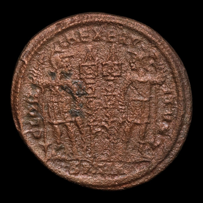 Rome, Emperor Constantine II, AE Unit, Two Soldiers Reverse - 332 to 335 CE - Roman Empire
