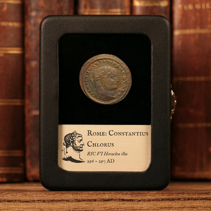 Rome, Emperor Constantius Chlorus, AE Follis, Genius (Divinity) - 296 to 297 CE - Roman Empire
