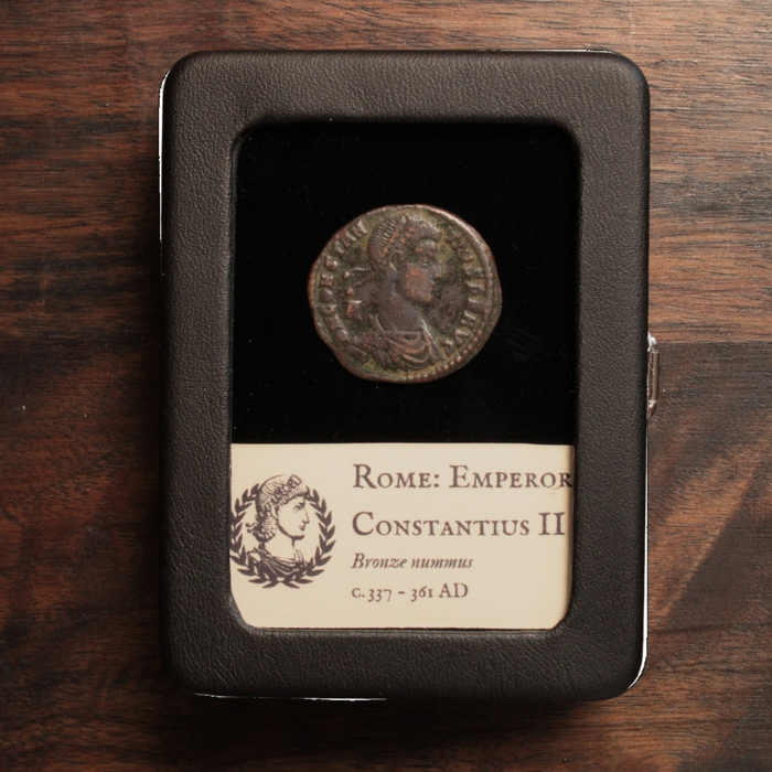 Rome, Emperor Constantius II, Large AE1, Soldier Spearing Horseman Reverse - 337 – 361 CE - Roman Empire