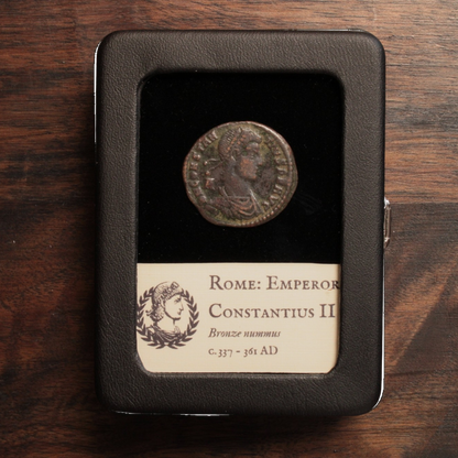 Rome, Emperor Constantius II, Large AE1, Soldier Spearing Horseman Reverse - 337 – 361 CE - Roman Empire