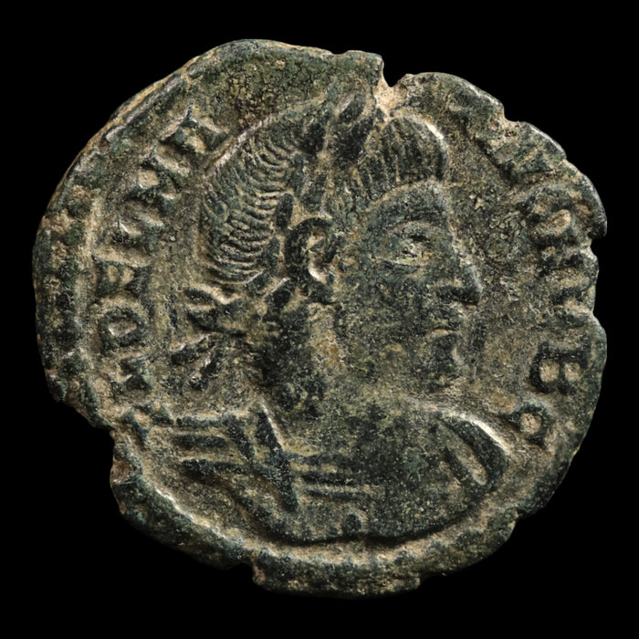 Rome, Emperor Dalmatius, AE3, Two Soldiers - 335 to 337 CE - Roman Empire
