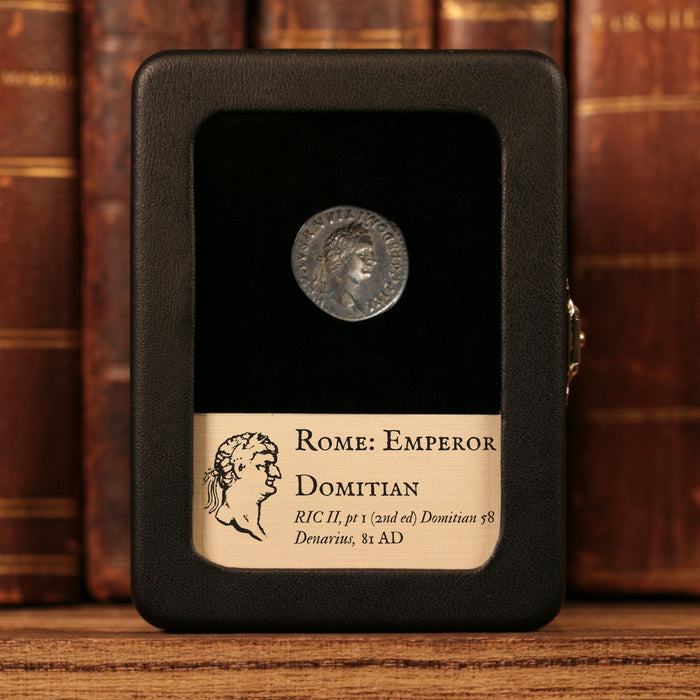 Rome, Emperor Domitian, AR Denarius, Minerva (Goddess of Wisdom) - 81 CE - Roman Empire
