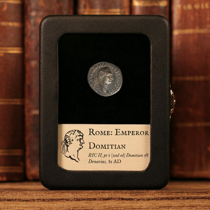 Rome, Emperor Domitian, AR Denarius, Minerva (Goddess of Wisdom) - 81 CE - Roman Empire