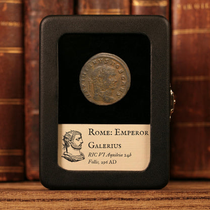 Rome, Emperor Galerius, AE Follis, Genius (Divinity) - 296 CE - Roman Empire