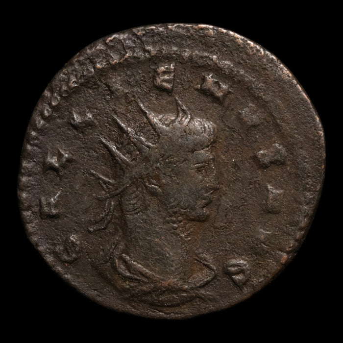 Rome, Emperor Gallienus, BI Antoninianus, Emperor & Victory Reverse - 266 to 268 CE - Roman Empire