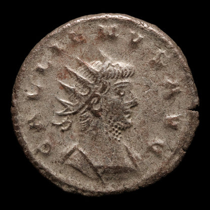 Rome, Emperor Gallienus, BI Antoninianus, Fortuna (Goddess of Fortune) - 266 to 268 CE - Roman Empire