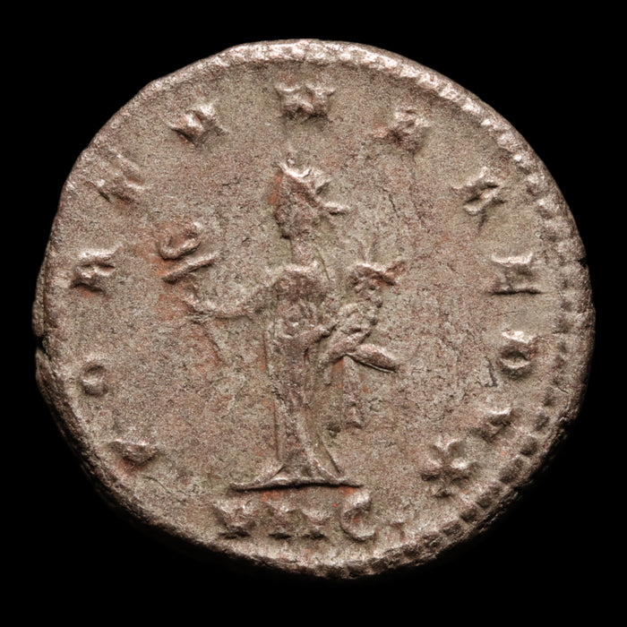 Rome, Emperor Gallienus, BI Antoninianus, Fortuna (Goddess of Fortune) - 266 to 268 CE - Roman Empire
