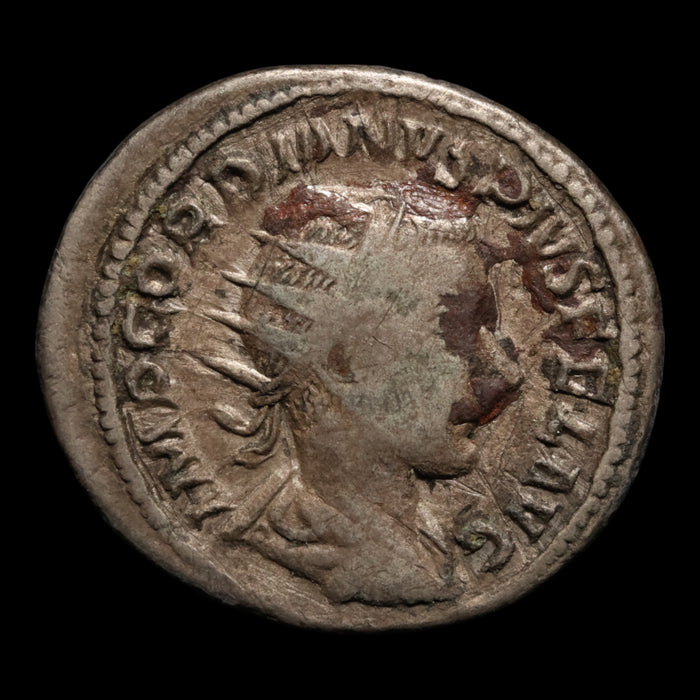Rome, Emperor Gordian III, BI Antoninianus, Emperor Over Altar - 240 CE - Roman Empire