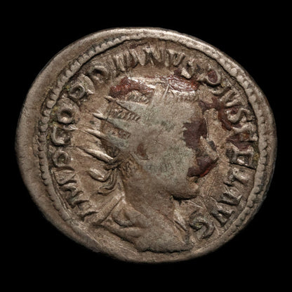 Rome, Emperor Gordian III, BI Antoninianus, Emperor Over Altar - 240 CE - Roman Empire