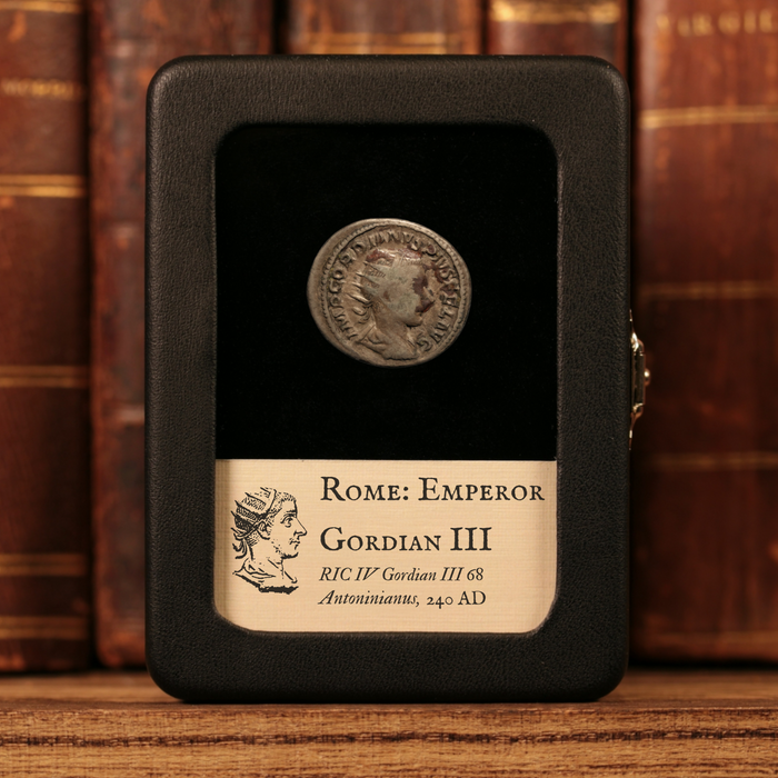 Rome, Emperor Gordian III, BI Antoninianus, Emperor Over Altar - 240 CE - Roman Empire