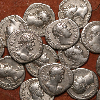 Rome, Emperor Hadrian, Silver Denarius - 117 to 138 CE - Roman Empire