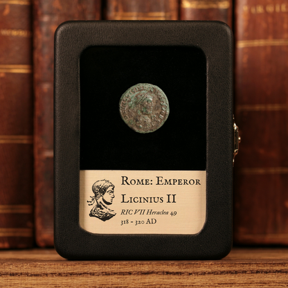 Rome, Emperor Licinius II, AE Nummus, "Camp Gate" Reverse - 318 to 320 CE - Roman Empire
