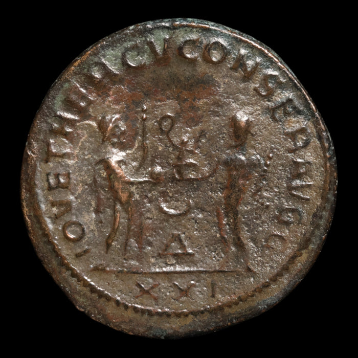 Rome, Emperor Maximian, BI Antoninianus, Jupiter & Hercules - 285 to 295 CE - Roman Empire
