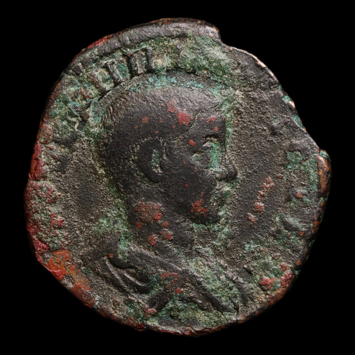 Rome, Emperor Philip II, AE Sestertius, Emperor in Military Attire Reverese - 244 to 246 CE - Roman Empire