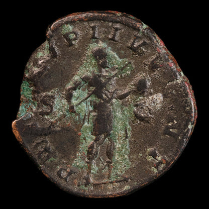 Rome, Emperor Philip II, AE Sestertius, Emperor in Military Attire Reverese - 244 to 246 CE - Roman Empire