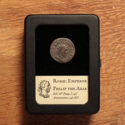 Rome, Emperor Philip the Arab Antoninianus, Column Reverse - 248 CE - Roman Empire