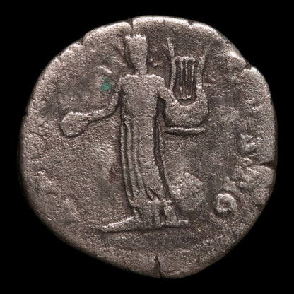 Rome, Emperor Septimius Severus, AR Denarius, Apollo (Major Greek God) - 194 to 195 CE - Roman Empire