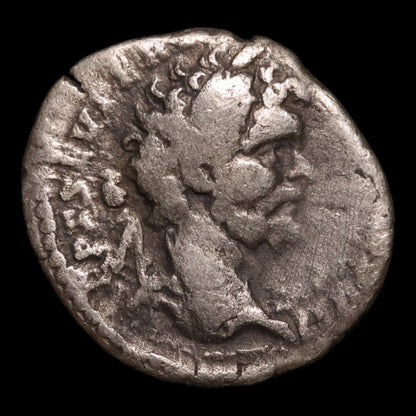 Rome, Emperor Septimius Severus, AR Denarius, Goddess of Victory - 195 to 196 CE - Roman Empire