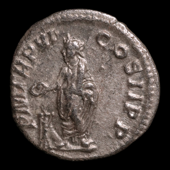 Rome, Emperor Severus Alexander, AR Denarius, Sacrifice Reverse - 227 CE - Roman Empire