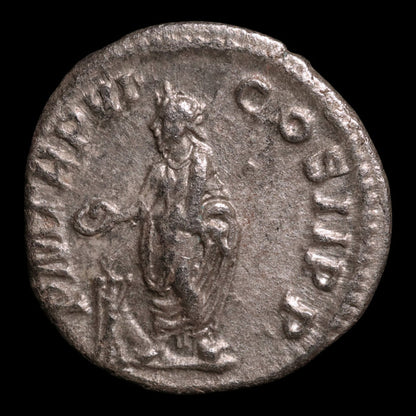 Rome, Emperor Severus Alexander, AR Denarius, Sacrifice Reverse - 227 CE - Roman Empire