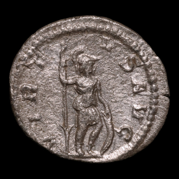 Rome, Emperor Severus Alexander, AR Denarius, Virtus (Deity of Bravery) - 222 to 228 CE - Roman Empire