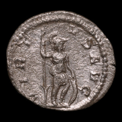 Rome, Emperor Severus Alexander, AR Denarius, Virtus (Deity of Bravery) - 222 to 228 CE - Roman Empire
