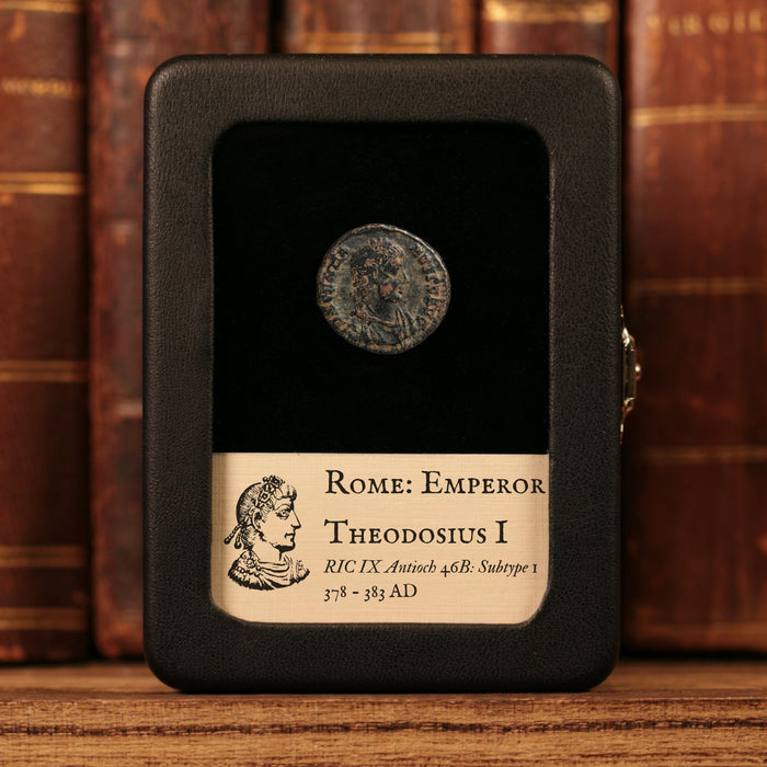 Rome, Emperor Theodosius I, AE3, Roma (Goddess of Rome) - 378 to 383 CE - Roman Empire